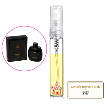 Mostra fiola din Parfumul Lattafa Royce Black, decant sticla cu pulverizator - Img 4