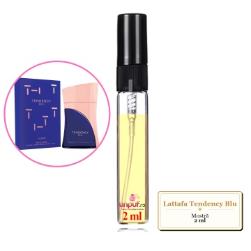 Mostra fiola din Parfumul Lattafa Tendency Blu, decant sticla cu pulverizator - Img 1