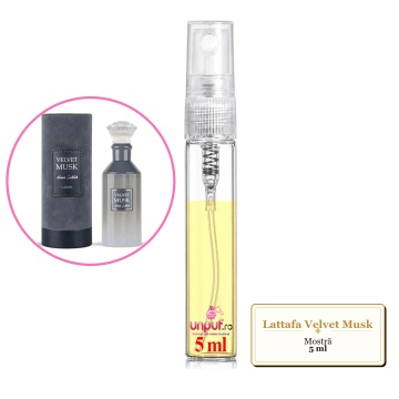 Mostra fiola din Parfumul Lattafa Velvet Musk, decant sticla cu pulverizator - Img 4