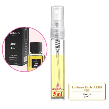 Mostra fiola din Parfumul Lorinna Paris ARES 259, decant sticla cu pulverizator - Img 3