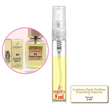 Mostra fiola din Parfumul Lorinna Paris Essential imperia, decant sticla cu pulverizator - Img 3
