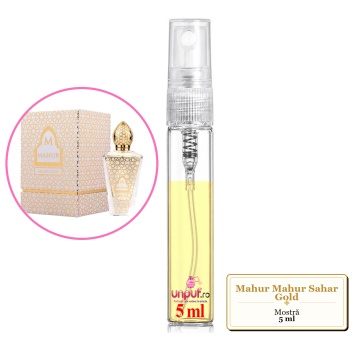 Mostra fiola din Parfumul Mahur Mahur Sahar Gold, decant sticla cu pulverizator - Img 4