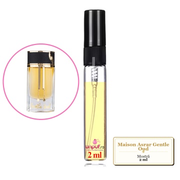 Mostra fiola din Parfumul Maison Asrar Gentle Oud, decant sticla cu pulverizator - Img 2