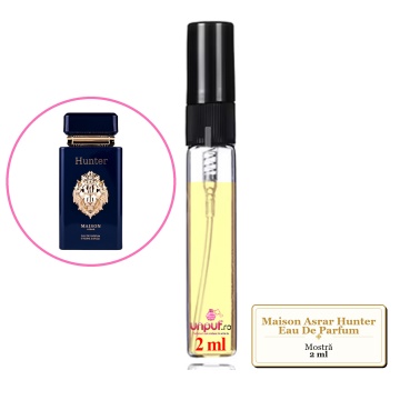 Mostra fiola din Parfumul Maison Asrar Hunter Eau De Parfum, decant sticla cu pulverizator