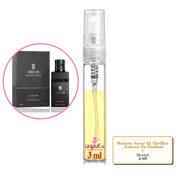 Mostra fiola din Parfumul Maison Asrar Iii Thriller, Extract De Parfum, decant sticla cu pulverizator - Img 3