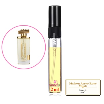 Mostra fiola din Parfumul Maison Asrar Rose Musk, decant sticla cu pulverizator - Img 2