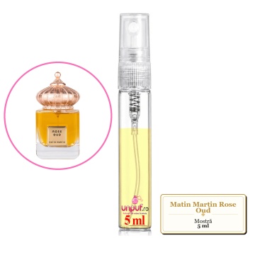 Mostra fiola din Parfumul Matin Martin Rose Oud, decant sticla cu pulverizator - Img 4
