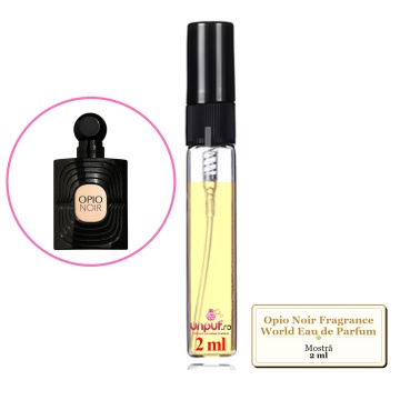 Mostra fiola din Parfumul Opio Noir Fragrance World Eau de Parfum, decant sticla cu pulverizator - Img 4