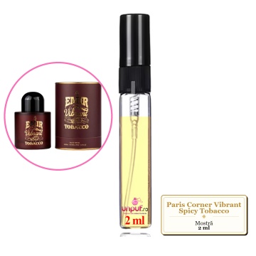 Mostra fiola din Parfumul Paris Corner Vibrant Spicy Tobacco, decant sticla cu pulverizator - Img 1