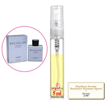 Mostra fiola din Parfumul Pendora Scents Bachelor Homme Sport, decant sticla cu pulverizator - Img 4