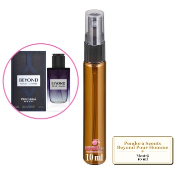 Mostra fiola din Parfumul Pendora Scents Beyond Pour Homme, decant sticla cu pulverizator