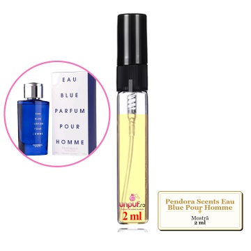 Mostra fiola din Parfumul Pendora Scents Eau Blue Pour Homme, decant sticla cu pulverizator