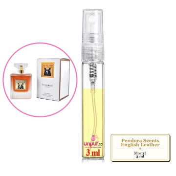 Mostra fiola din Parfumul Pendora Scents English Leather, decant sticla cu pulverizator - Img 2