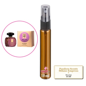 Mostra fiola din Parfumul Pendora Scents Milano Empress, decant sticla cu pulverizator