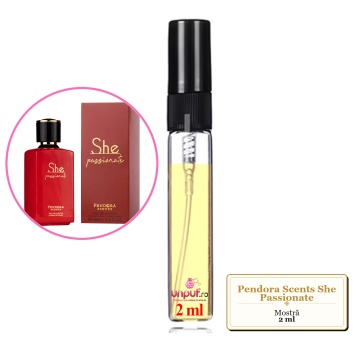 Mostra fiola din Parfumul Pendora Scents She Passionate, decant sticla cu pulverizator - Img 2