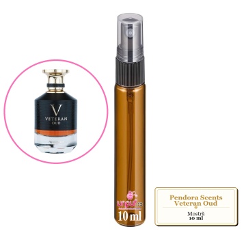 Mostra fiola din Parfumul Pendora Scents Veteran Oud, decant sticla cu pulverizator - Img 3
