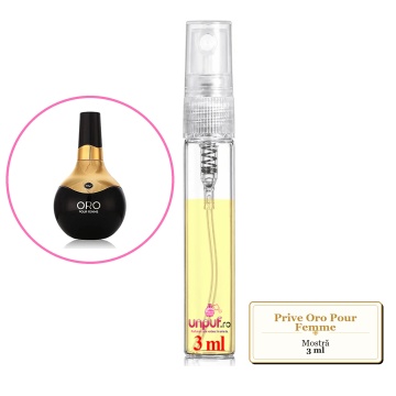Mostra fiola din Parfumul Prive Oro Pour Femme, decant sticla cu pulverizator - Img 3