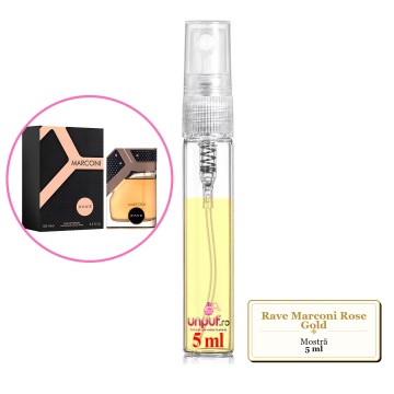 Mostra fiola din Parfumul Rave Marconi Rose Gold, decant sticla cu pulverizator - Img 4