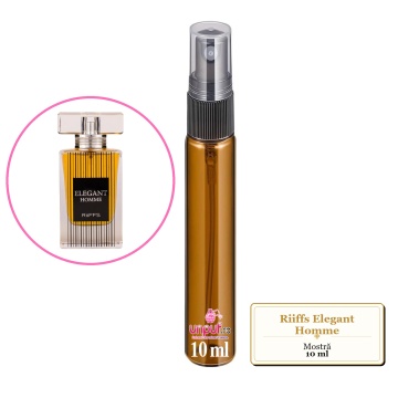 Mostra fiola din Parfumul Riiffs Elegant Homme, decant sticla cu pulverizator