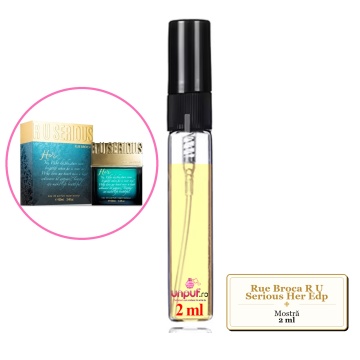 Mostra fiola din Parfumul Rue Broca R U Serious Her Edp, decant sticla cu pulverizator