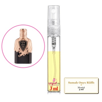 Mostra fiola din Parfumul Samah Onyx Riiffs, Barbati, decant sticla cu pulverizator - Img 2