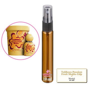 Mostra fiola din Parfumul Tubbees Passion Fruit Mojito Edp, decant sticla cu pulverizator