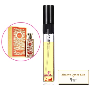 Mostra fiola din Parfumul Zimaya Luxor Edp, decant sticla cu pulverizator