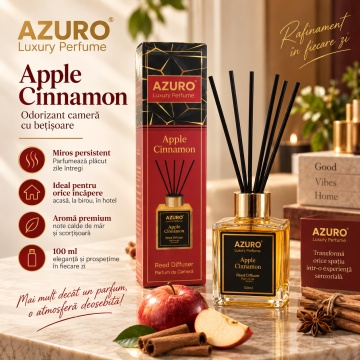 Odorizant Cameră Azuro Apple Cinnamon Luxury Perfume – 100 ml - Img 3