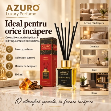 Odorizant Cameră Azuro Aquamarine Luxury Perfume – 100 ml - Img 3