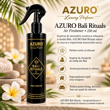 Odorizant Cameră Azuro Bali Rituals Air Freshener, Parfum Ambiental Exotic și Elegant, 250 ml