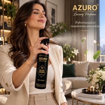 Odorizant Cameră Azuro Black Cherry Air Freshener, Parfum Ambiental Fructat cu Aromă de Cireașă Neagră, 250 - Img 6