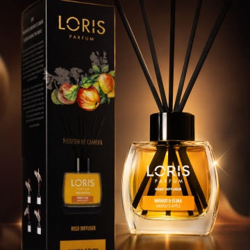 Odorizant de Cameră cu Bețișoare Parfumate Loris Mango și Măr, 120 ml, Esență Fructată, Miros Plăcut și Persistent - Img 5