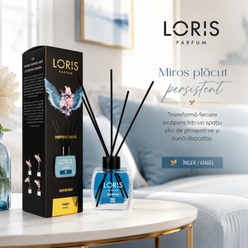 Odorizant de Cameră cu Bețișoare Parfumate Loris Parfum Înger, 120 ml, Esență Angel, Miros Plăcut și Persistent - Img 2