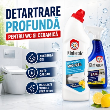 Pachet curatare baie si WC Klintensiv – 500 ml + 750 ml - Img 4