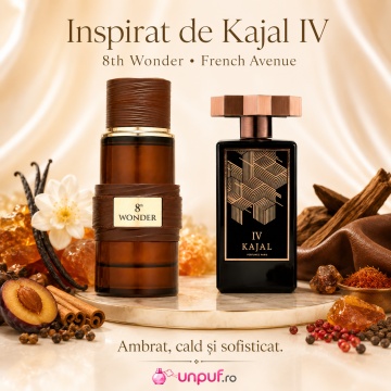 Parfum Arăbesc 8th Wonder French Avenue 100 ml, Apă de Parfum Unisex, Damă și Bărbat, Inspirat Kajal IV, Aromă Oriental Floral Ambrată cu Bergamotă, Fructe Dulci, Șofran, Rășini, Iasomie, Trandafir, Ambră, Lemn de Santal, Mosc și Vanilie - Img 8