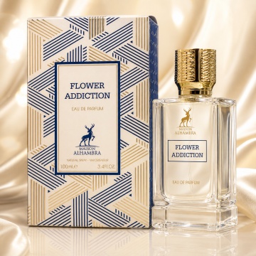 Parfum Arăbesc Alhambra Addiction Flower Maison Alhambra 100 ml, Apă de Parfum Damă, Aromă Floral Fructată, Inspirat Fleur Narcotique