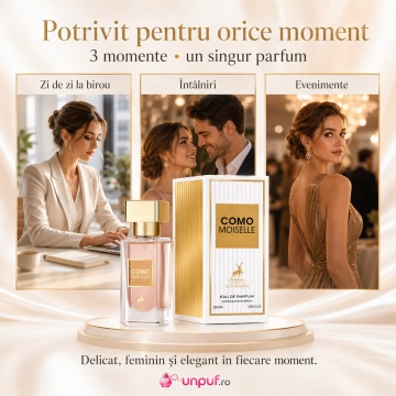 Parfum Arăbesc Alhambra Como Moiselle 30 ml, Apă de Parfum Damă, Maison Alhambra, Inspirat Coco Mademoiselle, Aromă Oriental Modernă cu Note Fructate, Bergamotă, Condimente, Iasomie, Trandafir, Note Lemnoase, Cedru, Ambră, Mosc și Vanilie - Img 6