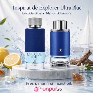 Parfum Arăbesc Alhambra Encode Blue Maison Alhambra 100 ml, Apă de Parfum Bărbați, Aromă Acvatic Proaspătă, Inspirat Explorer Ultra Blue - Img 8