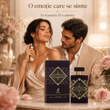 Parfum Arăbesc Alhambra Infini Rose Maison Alhambra 100 ml, Apă de Parfum Unisex, Damă și Bărbat, Aromă Floral Orientală, Inspirat Atomic Rose - Img 5