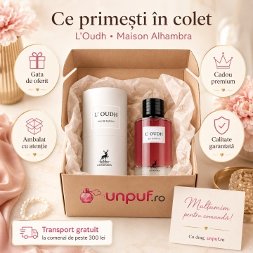 Parfum Arăbesc Alhambra L’Oudh Maison Alhambra 100 ml, Apă de Parfum Unisex, Damă și Bărbat, Aromă Oriental Oud Lemnoasă, Inspirat Oud Ispahan - Img 4