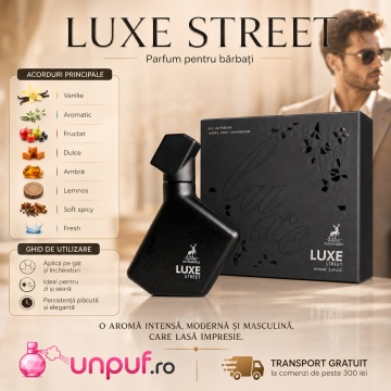 Parfum Arăbesc Alhambra Luxe Street Maison Alhambra 100 ml, Apă de Parfum Bărbați, Aromă Oriental Modernă, Inspirat Lafayette Street - Img 7