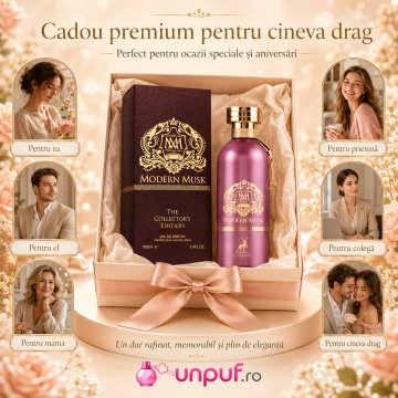 Parfum Arăbesc Alhambra Modern Musk Maison Alhambra 100 ml, Apă de Parfum Unisex, Damă și Bărbat, Aromă Mosc Floral Curat, Inspirat Morning Muscs - Img 7