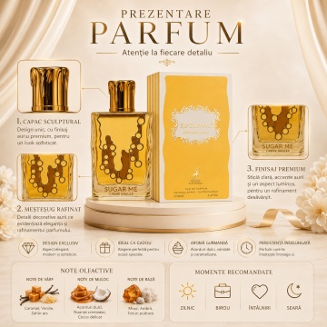 Parfum Arăbesc Alhambra Sugar Me Creme Brulee Maison Alhambra 100 ml, Apă de Parfum Damă, Aromă Gurmand Dulce, Inspirat Escapade Gourmande - Img 3