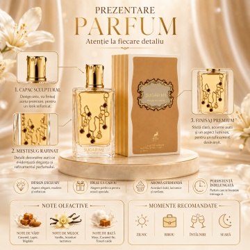 Parfum Arăbesc Alhambra Sugar Me Dulce de Leche Maison Alhambra 100 ml, Apă de Parfum Damă, Aromă Gurmand Dulce, Inspirat Bianco Latte - Img 3