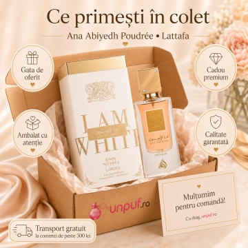 Parfum Arăbesc Ana Abiyedh Poudree Lattafa 60 ml, Apă de Parfum Damă, Aromă Oriental Florală Pudrată cu Citrice, Note Pudrate, Ambră, Mosc și Vanilie - Img 4
