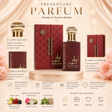 Parfum Arăbesc Ard Al Zaafaran Ahlam Al Khaleej 100 ml, Apă de Parfum Bărbați, Aromă Oriental Condimentată, Inspirat Aventus - Img 3