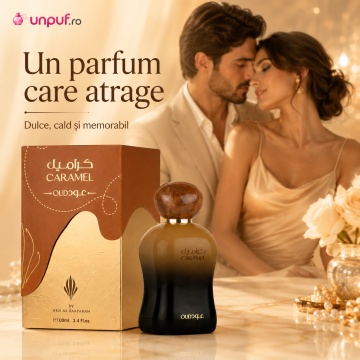Parfum Arăbesc Ard Al Zaafaran Caramel Oud 100 ml, Apă de Parfum Unisex, Damă și Bărbat, Inspirat Passeggiata, Aromă Gurmand Dulce cu Caramel, Ciocolată, Frișcă, Praline, Vanilie, Mosc și Ambră - Img 5