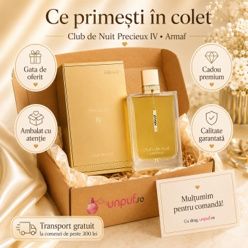 Parfum Arăbesc Armaf Club De Nuit Precieux IV 55 ml, Extract de Parfum Unisex Damă și Bărbat, Aromă Floral Fructat Vanilată, Dulce, Luminoasă, Catifelată și Elegantă, Inspirată de Gaultier Divine - Img 4