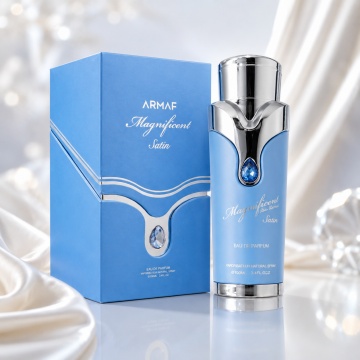 Parfum Arăbesc Armaf Magnificent Satin Pour Homme 100 ml, Apă de Parfum Unisex Damă și Bărbat, Aromă Florală Citrică Lemnoasă Inspirată de My Way