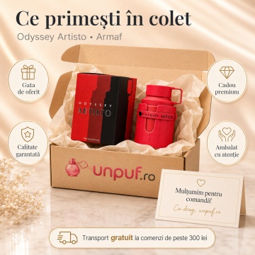 Parfum Arăbesc Armaf Odyssey Artisto 100 ml The Red Edition, Apă de Parfum Damă, Aromă Lemnos Aromatică, Exotică, Dulce și Memorabilă - Img 4